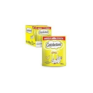 Catisfactions Récompenses pour Chats saveur Fromage, Maxipack (Pack de 4 x 180 g)
