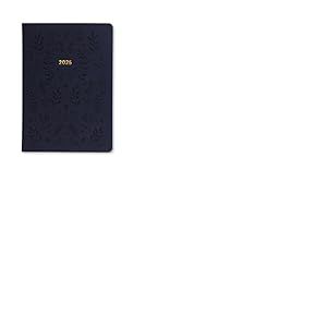 Letts of London Woodland Agenda semainier 2025 Bleu marine Format A5