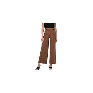 JDY Geggo JRS Noos Pantalon Long pour Femme, Azt&egrave;que/d&eacute;tails : Boutons Noirs, M