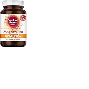GAYELORD HAUSER &ndash; Comprim&eacute;s Vitalit&eacute; au Magn&eacute;sium &ndash; R&eacute;duction de la Fatigue et Soutien du Syst&egrave;me Nerveux &ndash; Cure de 30 Jours &ndash; 60 Comprim&eacute;s