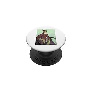Tableau La Mousmé assis dans une chaise en canne de Vincent Van Gogh PopSockets PopGrip Adhésif