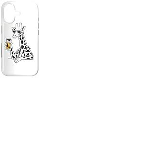 Girafe Cool Lunettes de Soleil Buveur de bière Girafes Coque pour iPhone 17