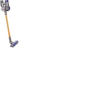 Casdon Dyson Jouets - Aspirateur sans fil - Réplique de jouet interactif violet et orange fonctionnel & accessoires - Kit de nettoyage pour enfants - 3 ans +