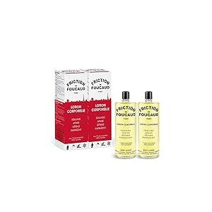 FOUCAUD Friction de Foucaud - LOT de 2 Flacons Verre 250Ml - Marque Française depuis 1946 - Concentré D'Huiles Essentielles - Tonus, Fraicheur & Bien-Être