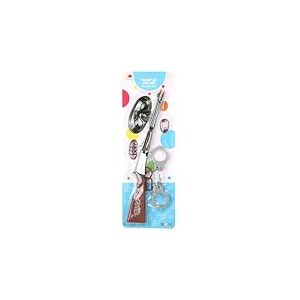 FLYPOP'S - Set De Cowboy - Accessoires de Déguisement - 187501 - Marron - Jouet Enfant - Carnaval - Costume - Carabine - Menottes - Shérif - Western - Bandit - À Partir de 3 Ans