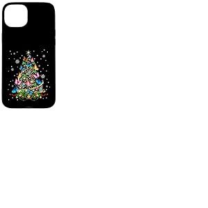 Papillon Sapin de No&euml;l Lumi&egrave;res Fille Pyjama Papillon Coque pour iPhone 15 Plus