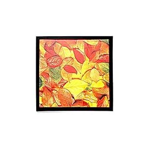 Cadre photo carr&eacute; noir 33 x 33 cm &ndash; Large moulage pour mur et dessus de table pour taille sans passe-partout 33 x 33 cm (avec passe-partout, non inclus) 31,8 x 31,8 cm, 30,5 cm, etc. (PFSQ 33 cm BA)