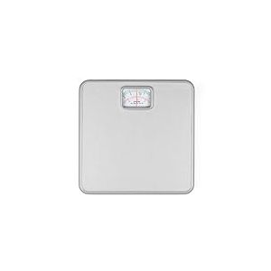 Salter 433 SVDR Pèse Personne Mécanique avec Aiguille - Balance avec Cadran Rotatif, Facile à Lire, Revêtement PVC Antidérapant, Compact, Capacité 120KG, Balance de Salle de Bain, Sans Pile, Blanc