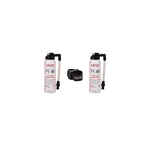 ZEFAL Pack Repair Spray avec Accroche - Bombe Anti Crevaison Velo - Préventif, Réparation - 2 x Bouteilles de 100 ML avec Accroche pour Monter sur Vélo