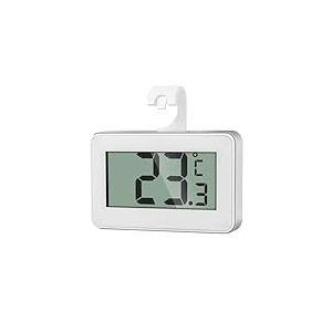 AiQInu Mini Thermomètre Réfrigérateur Numérique, Magnétique Thermometre Congélateur avec Crochet, Thermometre Frigo Digital pour la Maison, Restaurants, Bars