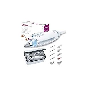 Beurer MP 62 Set de manucure/pédicure, lime à ongles électrique avec 10 embouts de soin des ongles de haute qualité, lumière LED, fraise à ongles avec réglage de la vitesse en continu, blanc