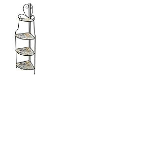 Galileo Casa Tuscany Angulaire, Blanc, Dimensions : L. 41 x 28 x H. 131 cm.