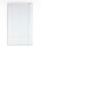 Decorblind | Store vénitien en aluminium Dimensions : 120 x 180 cm avec lame: 25 mm- vénitien réglable en hauteur et ouverture, sécurité enfant, résistant à l'humidité - vénitien aluminium Couleur: blanc