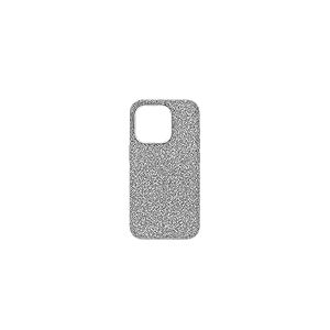 Swarovski Coque High pour iPhone 15 Pro, entièrement ornée de cristaux argentés