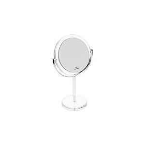 Fantasia Miroir de Maquillage Rond Double Face grossissant Normal et 10 x Ø 16 cm Hauteur 30,5 cm Acrylique Miroir cosmétique