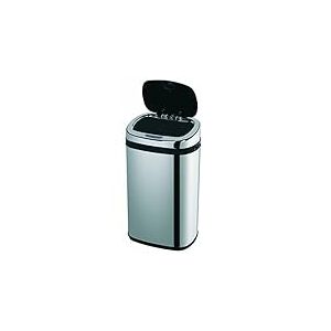 MSV 100392 Poubelle à Ouverture Automatique Plastique ABS Polypropylène Inox 42 L