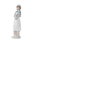 Nao by Lladro Figurine de Collection en Porcelaine : infirmière féminine – 34 cm de Haut – Hôpital/médical