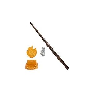 Wizarding World Harry Potter, 12-inch Magical Collector Hermione Granger Wand with Stand & Die-cast Icon, Magical Creatures Series