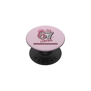 Six Seven 67 Valentine Damier Leopard Girly Trendy PopSockets PopGrip Adh&eacute;sif