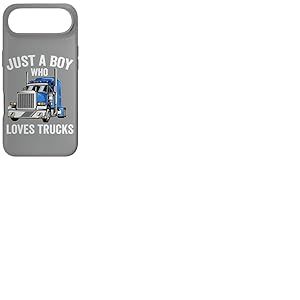 Just a Boy Who Loves Trucks, Semi-remorque pour Enfants Coque pour iPhone Air