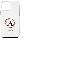Floral Alice Nom Fleurs Nom Personnalis&eacute; Alice Coque pour iPhone 12 Mini