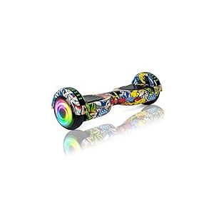 Hoverboard 6.5 Pouces Overboard, Hover Board Gyropode Tout-Terrain, Bluetooth et LED Auto-équilibré électrique Auto-équilibrage pour Enfant et Adult