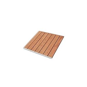 Castelmerlino Caillebotis de douche en m&eacute;l&egrave;ze avec latte confort et profil&eacute;s en aluminium 64x64 cm pour plaques 80x80 cm