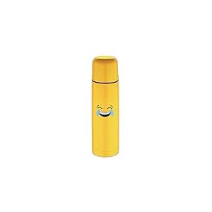 Emoticonworld Isotherme, Acier Inoxydable, Jaune, 28.5 x 9 x 9 cm