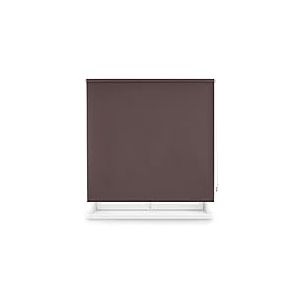 Decorblind Store Enrouleur occultant Thermique, Dimensions : 100 x 175 cm, Largeur x Longueur/Mesure Tissu Store : 97 x 170 cm, occultant uni Marron fonc&eacute;, Facile &agrave; Installer au Mur ou au Plafond