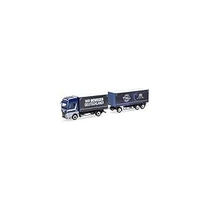 herpa Camion Miniature Man TGX GX Semi-remorque bâché Stickelmann/Nous Faisons bouger l'Allemagne Miniature à l'échelle 1:87, pièce de Collection, fabriquée en Allemagne, Plastique