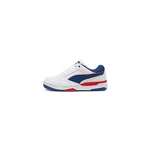 PUMA Mixte Rebound Retro Basket, for All Time Red-Clyde Royal White, 48.5 EU