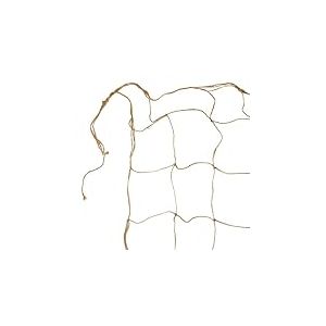 La Cordeline Filet à Ramer en Jute Naturel 180x180 cm, Support pour Plantes grimpantes, Treillis Jardin Potager, pour Concombre, Petits Pois, Tomate, Marron