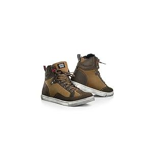SHIMA SX-2, Chaussures Moto D'été Retro Classique Style Urbain Protecteur, Marron, Taille:43 43 EU