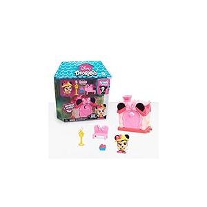 DOORABLES Disney, Minnie, Mini Maison avec 2 Figurines Dont 1 Surprise, et des Accessoires, Différents modèles Disponibles, Jouet pour Enfants dès 3 Ans, GIOCHI PREZIOSI, DRB024