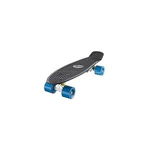 Ridge Original Retro Cruiser Skateboard Complet Unisex-Youth, Noir/Bleu, 55 cm x 15 cm