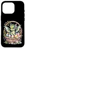 Amant de Fille Dragon collectant des &oelig;ufs de P&acirc;ques Coque pour iPhone 16 Pro
