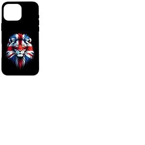 Drapeau Union Jack Tête de Lion Union Jack Coque pour iPhone 16 Pro Max