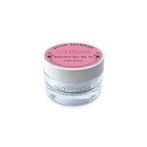 La Rosa - BUILDER - gel de montage rose pour lampes UV, gel de montage pour lampes UV - 30 ml, gel de montage pour ongles, UV/LED (Pink Mask)
