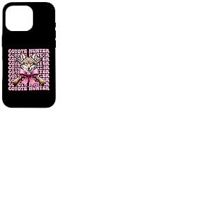 Ruban rose coyote chasseur coyote, coquette Coque pour iPhone 16 Pro