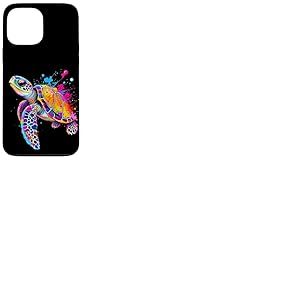 Tortue aux Couleurs Vives Coque pour iPhone 13 Pro Max