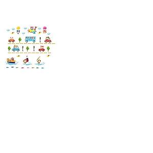SuperStudio LO+DEMODA Diver Traffic Vinyle décoratif Multicolore, 3,5 x 100 x 80 cm