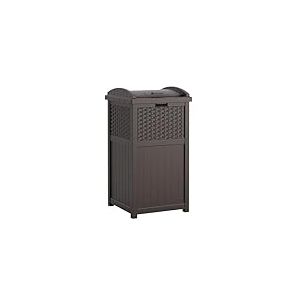 Suncast GHW1732 Resin Wicker Trash Hideaway