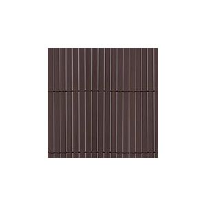 TENAX Colorado 1,00 x 5 m Marron, Canisse Synthétique en PVC avec Cannes Entières de 7 mm, Brise-Vue pour Jardins, Balcons et Clôtures