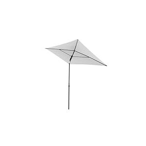 Doppler Parasol Rethink 180x120cm Gris Clair, rectangulaire et inclinable, Ouverture Manuelle, Housse Incluse &ndash; pour Balcon, terrasse ou Jardin