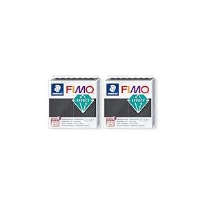 FIMO Staedtler STAEDTLER Effect-Pain p&acirc;te &agrave; Modeler 57 g Effet m&eacute;tallique, 8010-91 St, Gris Acier m&eacute;tallis&eacute;, Standard (Lot de 2)