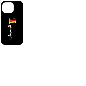 Écusson Drapeau de l'Allemagne, Voici Un Joli Motif de Drapeau de l'Allemagne Coque pour iPhone 16 Pro