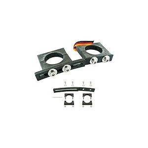SCHWAIGER 9475 Support LNB 2X Support Double Support LNB Double Support multifeed pour paraboles 40mm Plastique Noir avec matériel de Montage