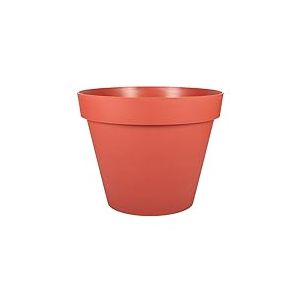 EDA - Pot de Fleur Rond Toscane &Oslash; 80 cm - Volume 170 L - &Oslash; 79 x H.66 cm - Orange Terre Battue