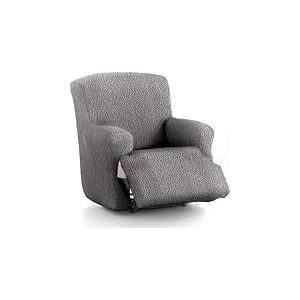 ECOMMERC3 Housse de Fauteuil Relax Pieds Ensemble bi-élastique, Ajustement mousses, Housse de Fauteuil de Relaxation Gris foncé Respirante et résistante