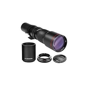 Haute Puissance 1000 mm 500 mm f 8 Manuel T&eacute;l&eacute;objectif pour Canon EOS Rebel T3 T3i T4i T5 T5i T6 T6i T6S T7i SL1 SL2 EOS 60d 70d 77d 80d 5d III 5d IV EOS 6d 7d 7d II Digital SLR Camera